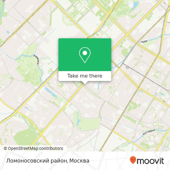 Карта Ломоносовский район