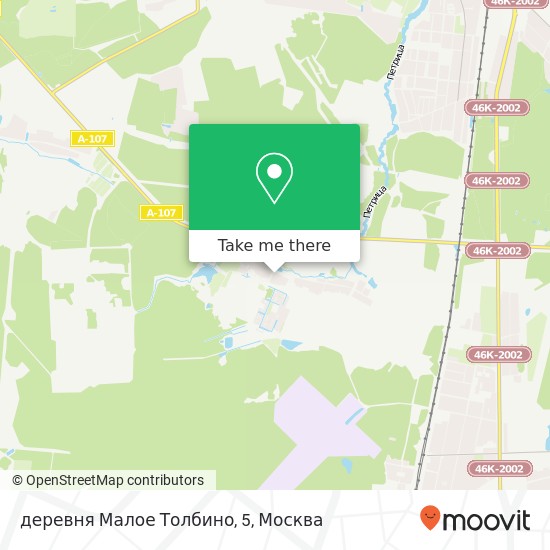 Карта деревня Малое Толбино, 5