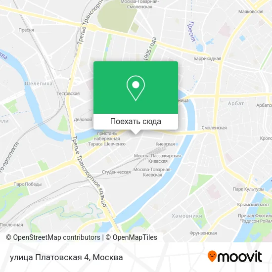 Карта улица Платовская 4