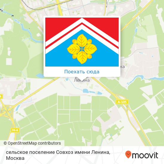 Карта сельское поселение Совхоз имени Ленина