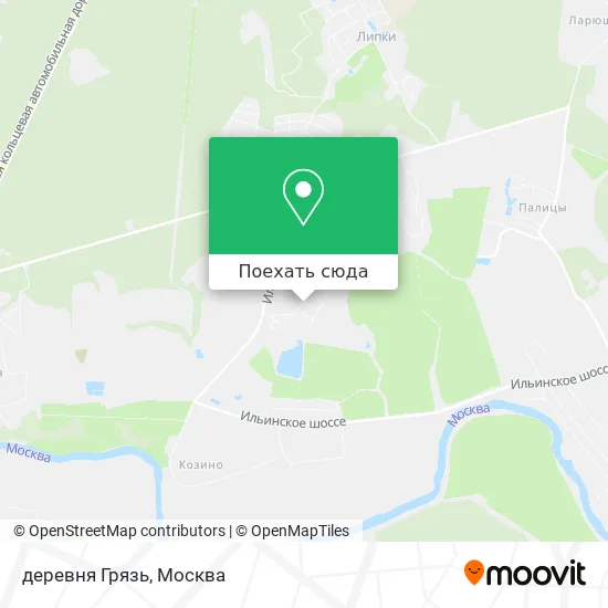 Карта деревня Грязь