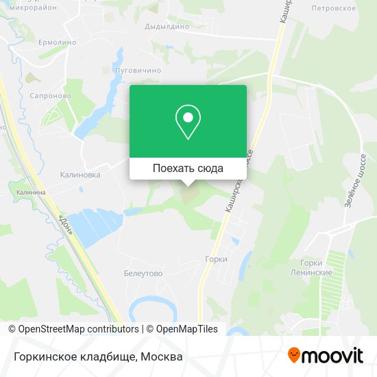Карта Горкинское кладбище