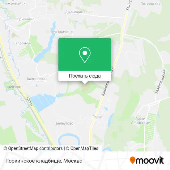 Карта Горкинское кладбище