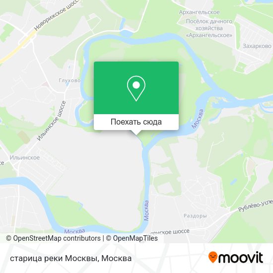 Карта старица реки Москвы