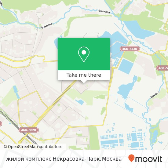 Карта жилой комплекс Некрасовка-Парк