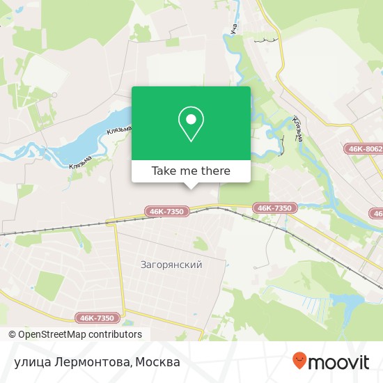 Карта улица Лермонтова