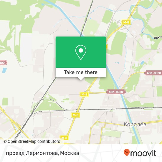 Карта проезд Лермонтова