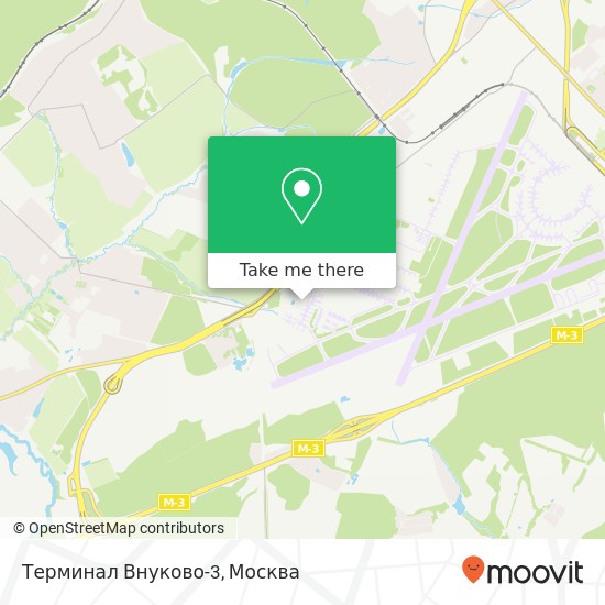 Карта Терминал Внуково-3