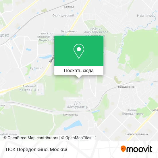 Карта ПСК Переделкино