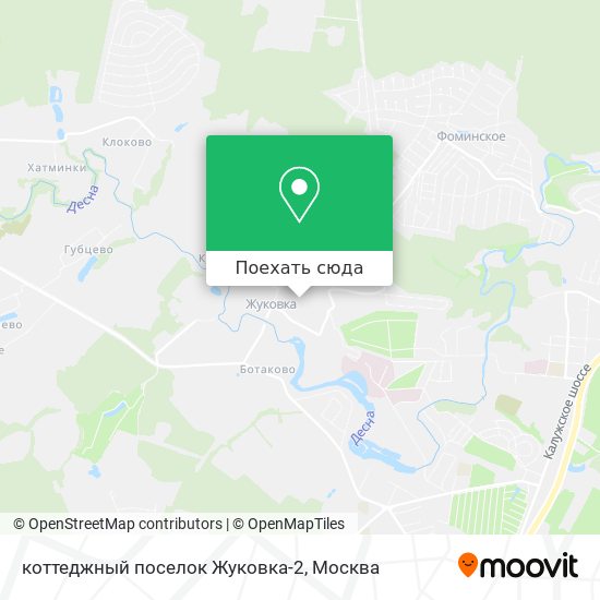 Карта коттеджный поселок Жуковка-2