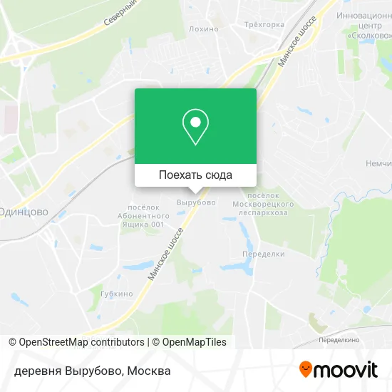 Карта деревня Вырубово
