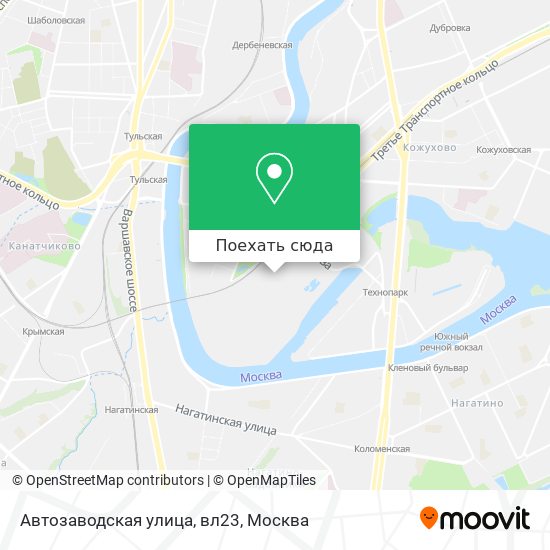 Карта Автозаводская улица, вл23