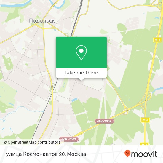 Карта улица Космонавтов 20