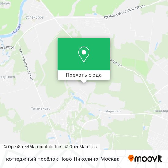 Карта коттеджный посёлок Ново-Николино