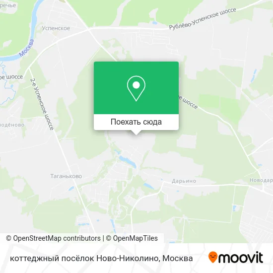Карта коттеджный посёлок Ново-Николино