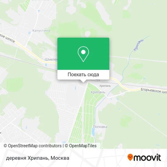 Карта деревня Хрипань