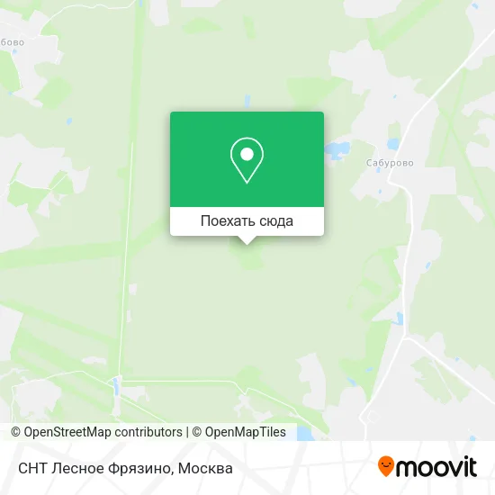 Карта СНТ Лесное Фрязино