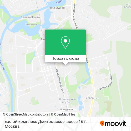 Карта жилой комплекс Дмитровское шоссе 167