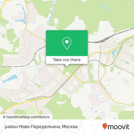 Карта район Ново-Переделкино
