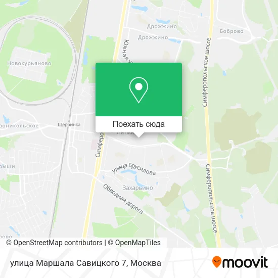 Карта улица Маршала Савицкого 7