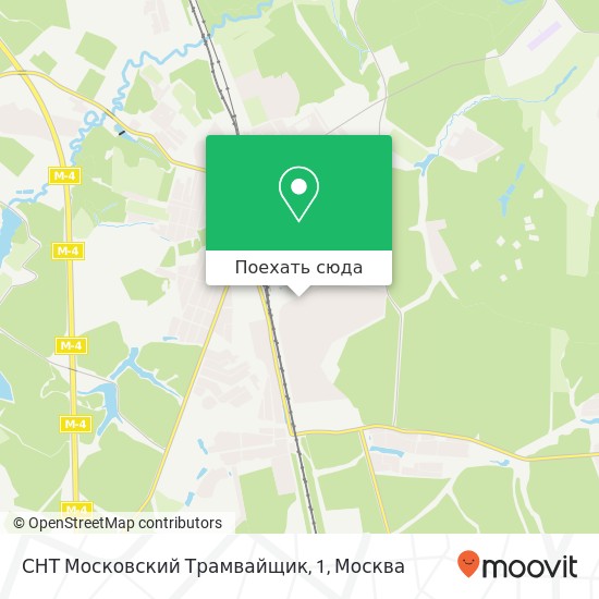 Карта СНТ Московский Трамвайщик, 1