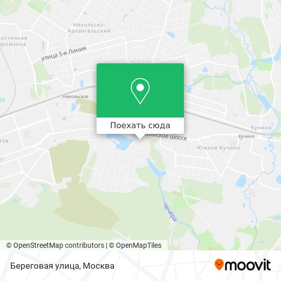 Карта Береговая улица