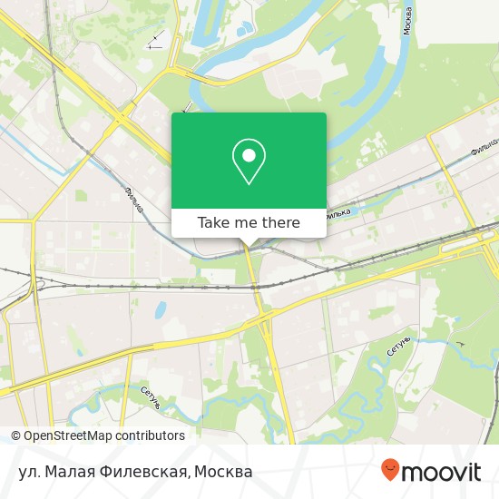 Карта ул. Малая Филевская