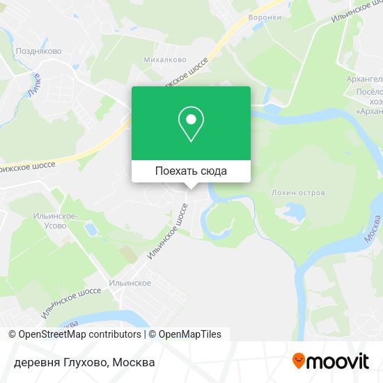 Карта деревня Глухово