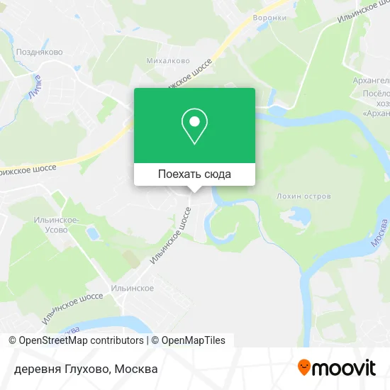 Карта деревня Глухово