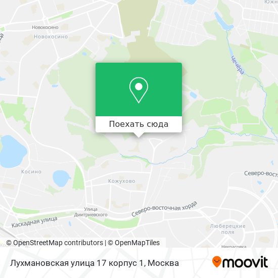Карта Лухмановская улица 17 корпус 1