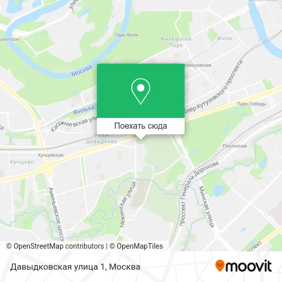 Карта Давыдковская улица 1