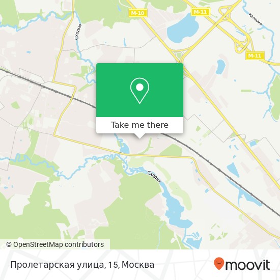 Карта Пролетарская улица, 15