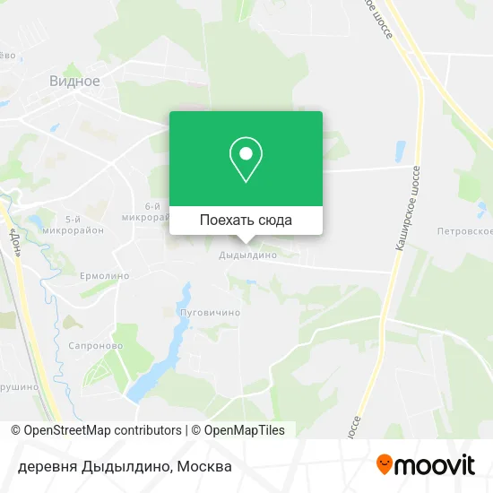 Карта деревня Дыдылдино