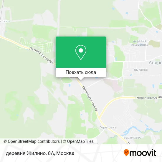 Карта деревня Жилино, 8А
