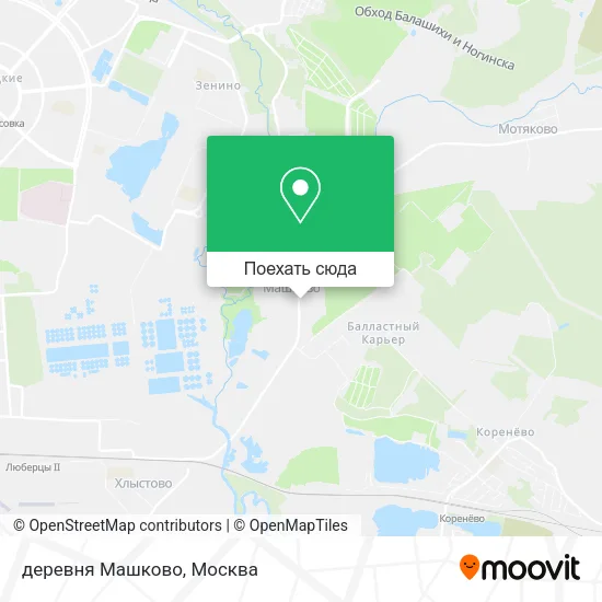 Карта деревня Машково