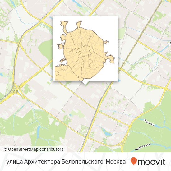 Карта улица Архитектора Белопольского
