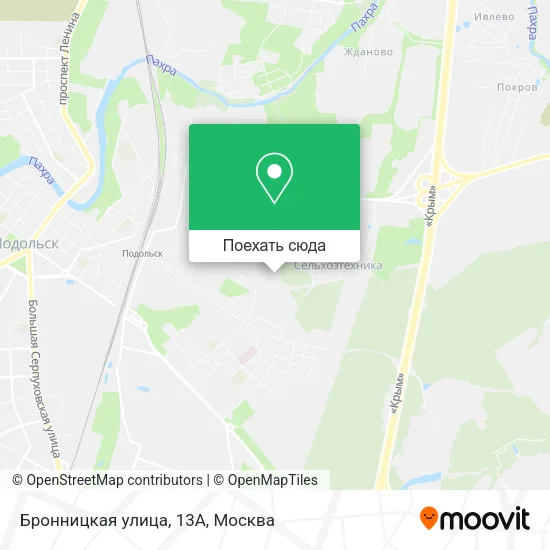 Карта Бронницкая улица, 13А