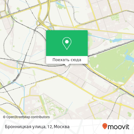 Карта Бронницкая улица, 12