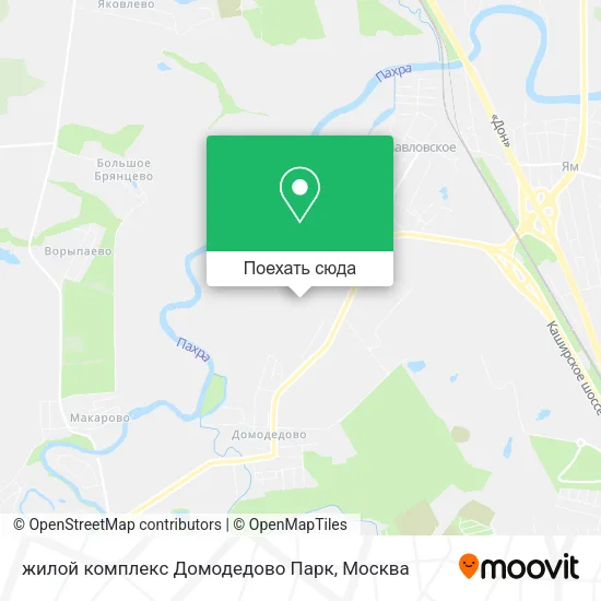Карта жилой комплекс Домодедово Парк