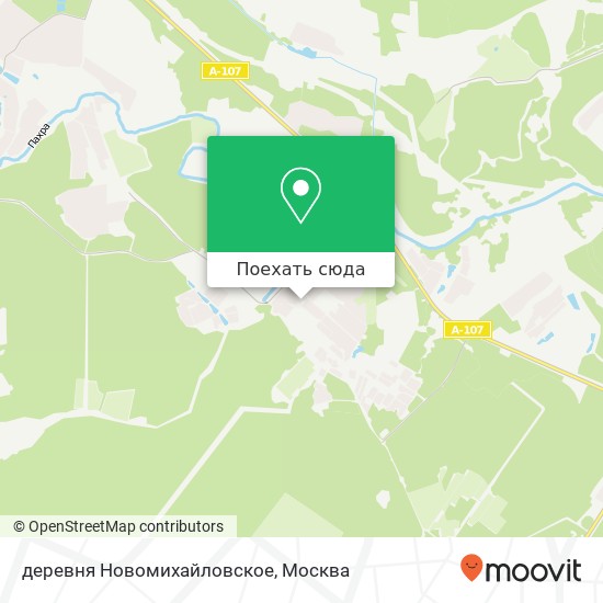 Карта деревня Новомихайловское