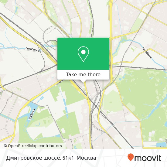 Карта Дмитровское шоссе, 51к1