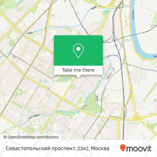Карта Севастопольский проспект, 23к2