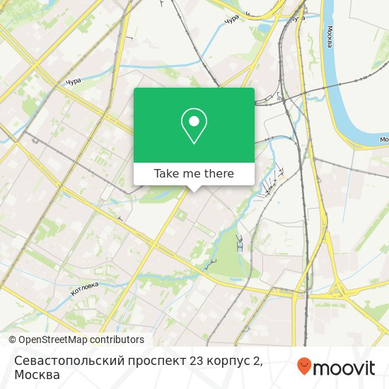 Карта Севастопольский проспект 23 корпус 2