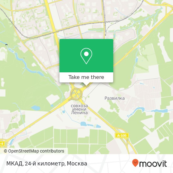 Карта МКАД, 24-й километр