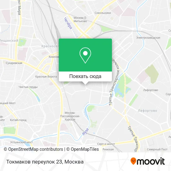 Карта Токмаков переулок 23