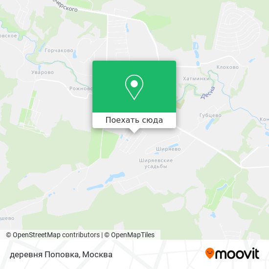 Карта деревня Поповка