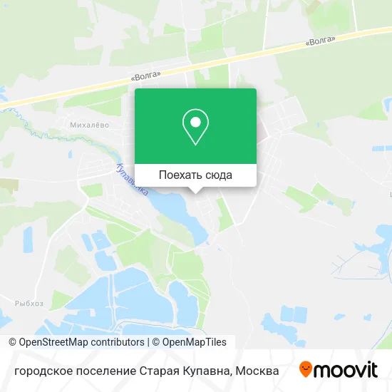 Карта городское поселение Старая Купавна