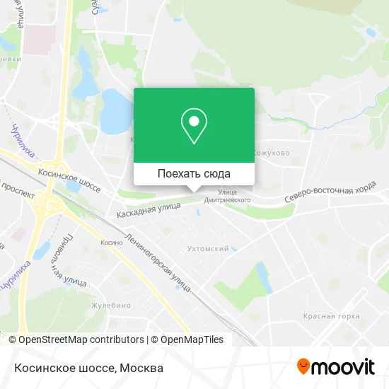 Карта Косинское шоссе