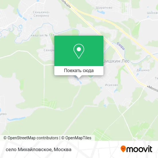 Карта село Михайловское
