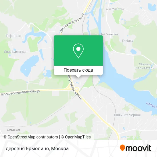Карта деревня Ермолино